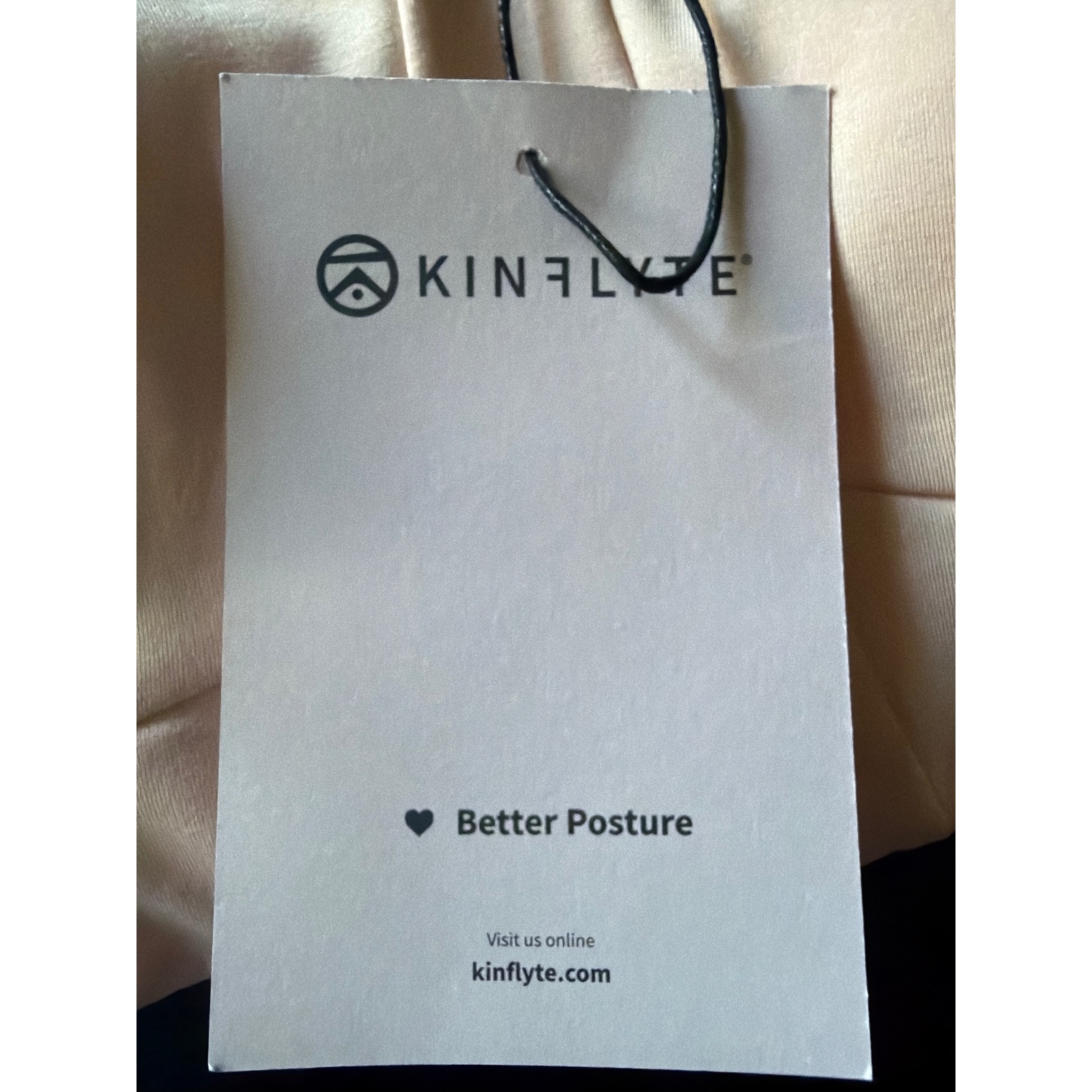 Kinflyte Sports Bra Rose Quartz Freedom Bra Mid Eco Jersey Posture Support Xs — image 3 of 5